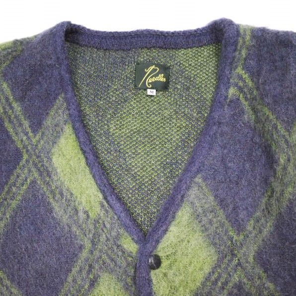 Needles ニードルス 23AW 日本製 Mohair Cardigan - Argyle モヘア