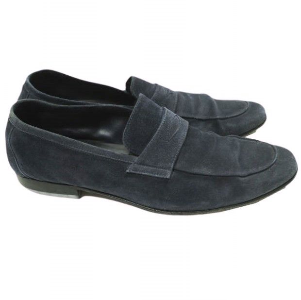 DOUCAL'S デュカルス イタリア製 スエードペニーローファー 42(27cm