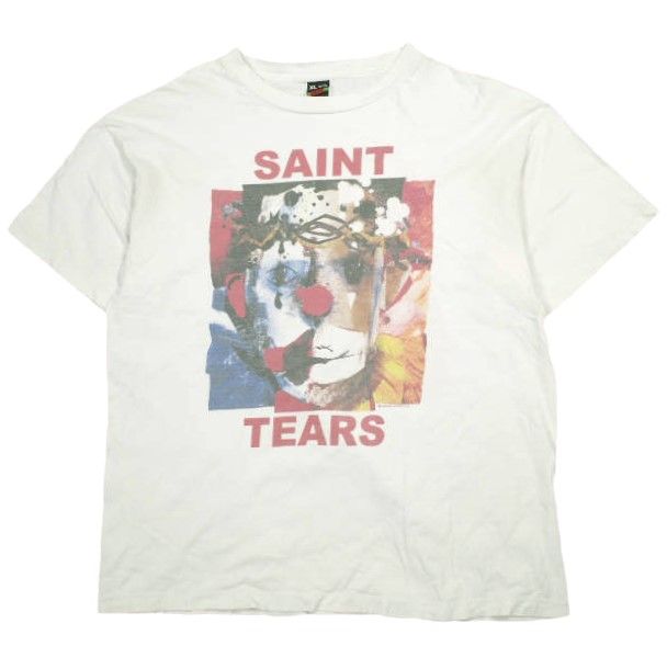 SAINT MICHAEL × DENIM TEARS / Tシャツ/XL/コットン/WHT/24SS tee live crew SAINT MICHAEL x DENIM TEARS セントマイケル デニムティアーズ 23SS