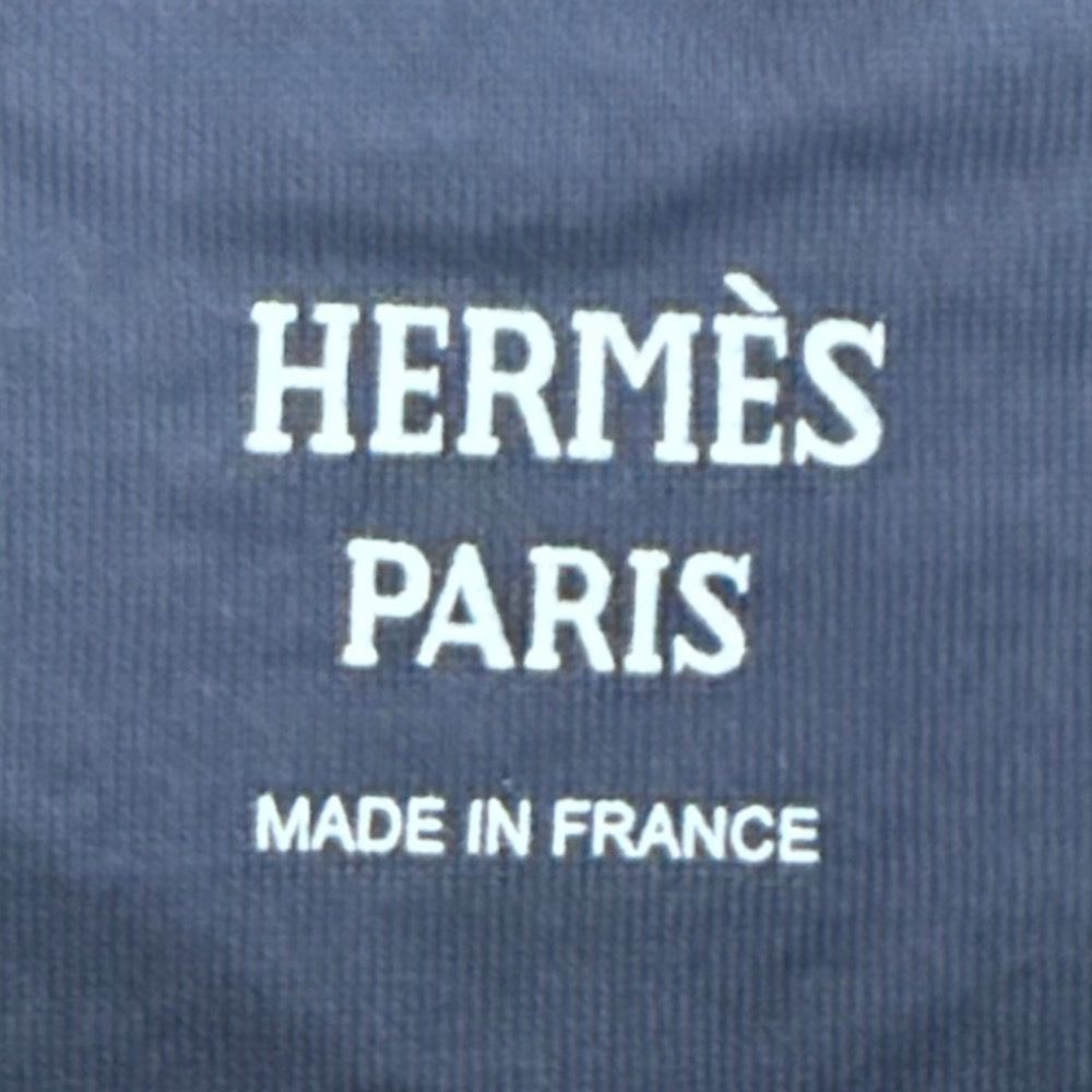 美品✨希少サイズ✨️エルメス ホースビット Tシャツ ビックロゴ刺繍 2XL 美品 HERMES エルメス ホースビット刺繍 半袖 クルーネック Tシャツ