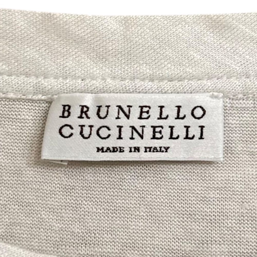 美品 23SS BRUNELLO CUCINELLI ブルネロクチネリ リネン×シルク 半袖 