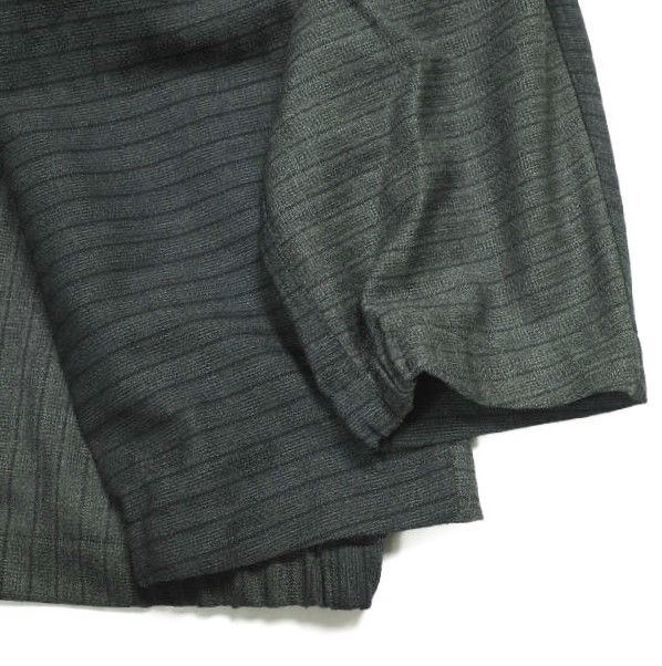 CLASS クラス 日本製 Portable Orchard - Wool Stripe ジャガードウールストライプコート CCAS15UNIB 2 チャコールグレー アウター CLASS クラス 日本製 Portable Orchard - Wool Stripe ジャガード