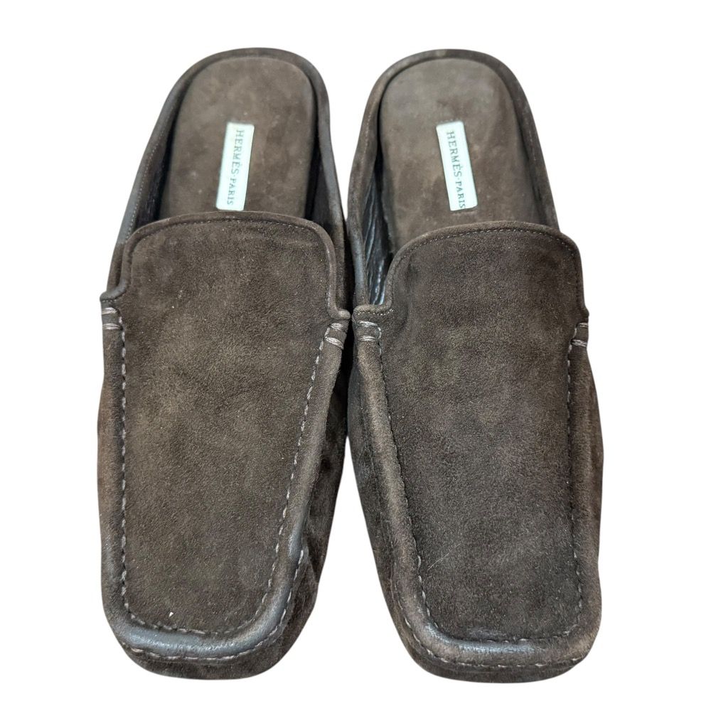 美品 HERMES エルメス スエード スリッパ ローファー サイズ36 23cm