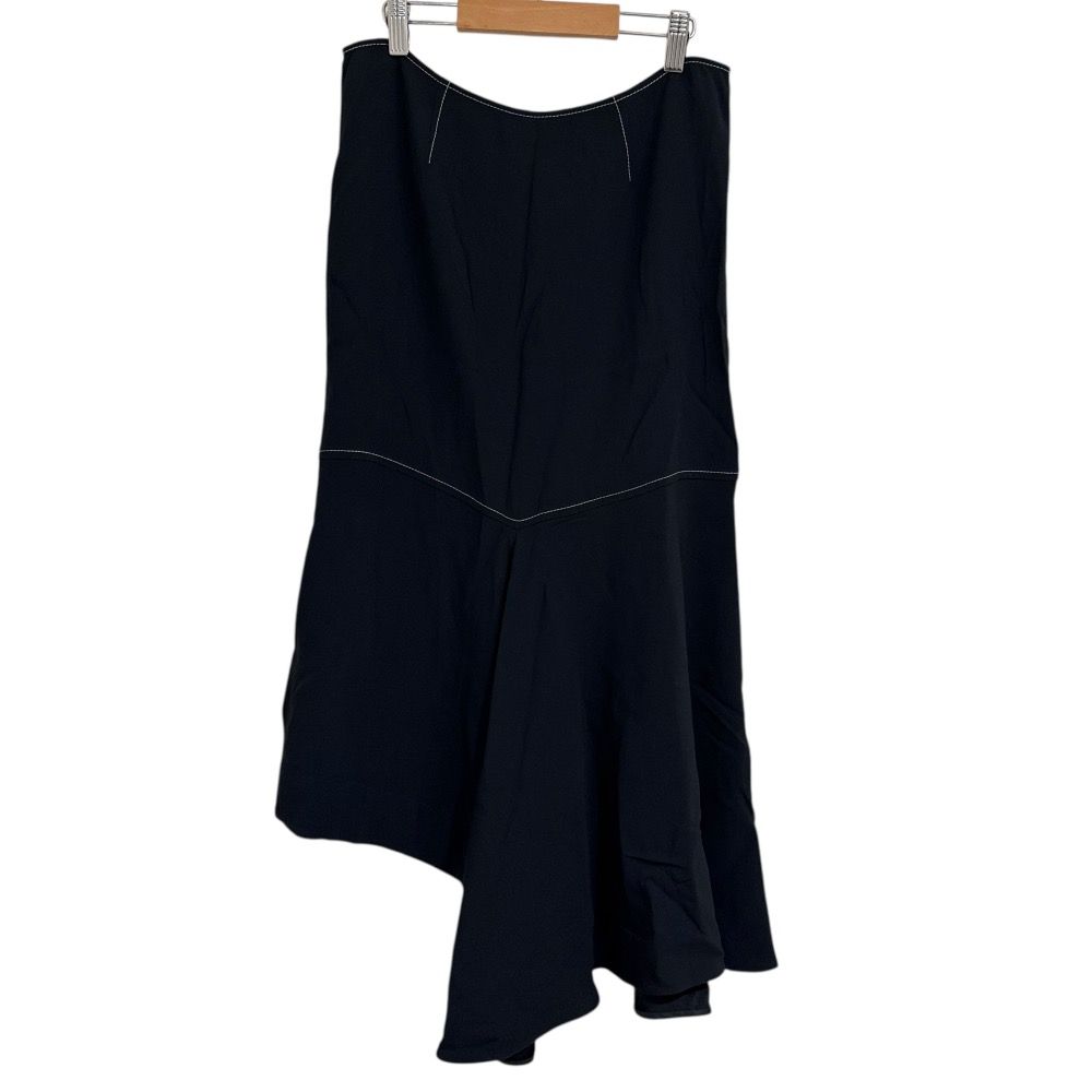MARNI マルニ アシンメトリー ロングスカート サイズ40 ネイビー レディース 古着
