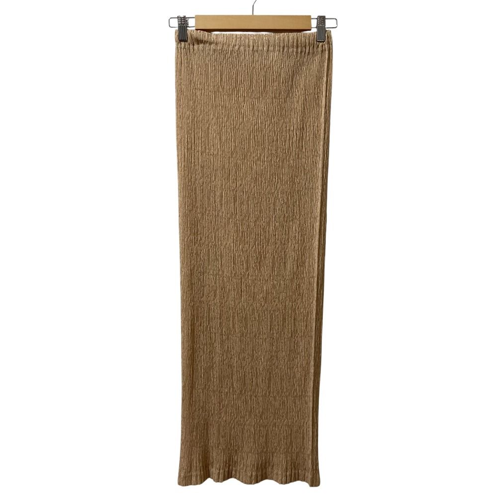 美品 ISSEY MIYAKE イッセイミヤケ メッシュプリーツ ロングスカート