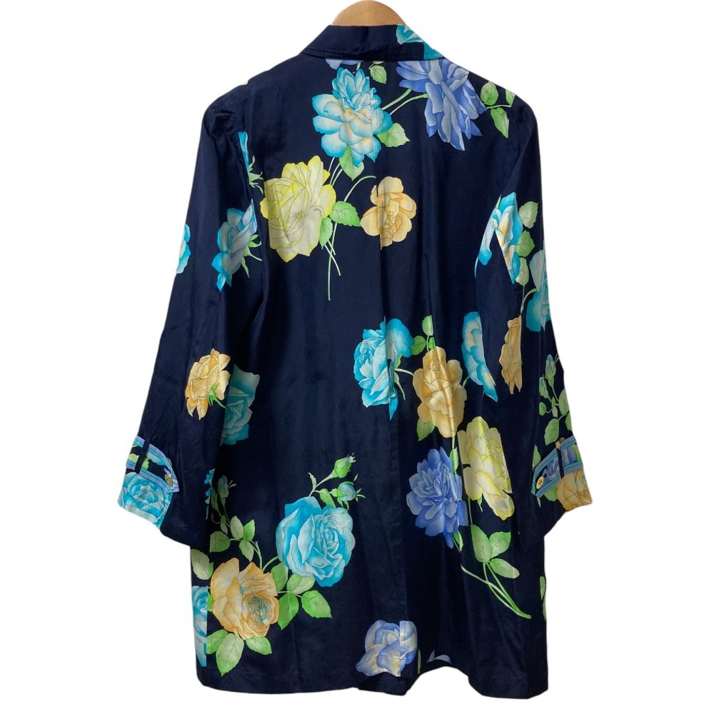 美品 LEONARD レオナール フラワープリント シャツジャケット