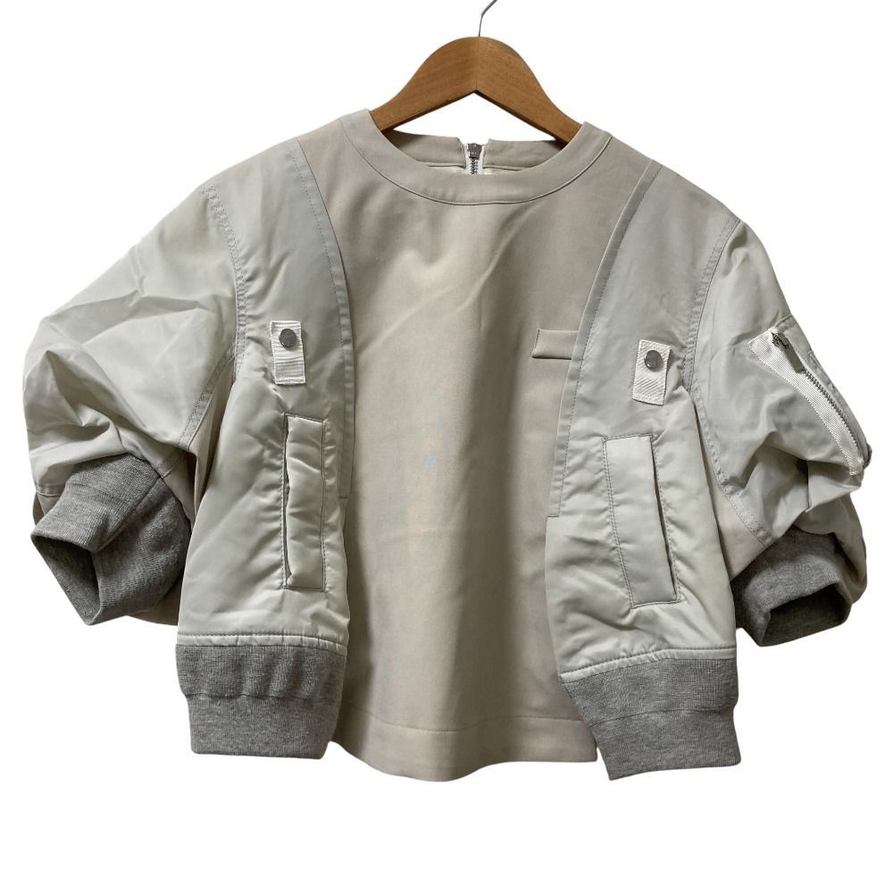 良品 sacai サカイ 再構築 パフスリーブ トップス カットソー 24-07339