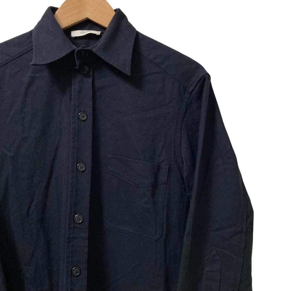 美品 CELINE セリーヌ フィービー期 ドッキングシャツ ロング