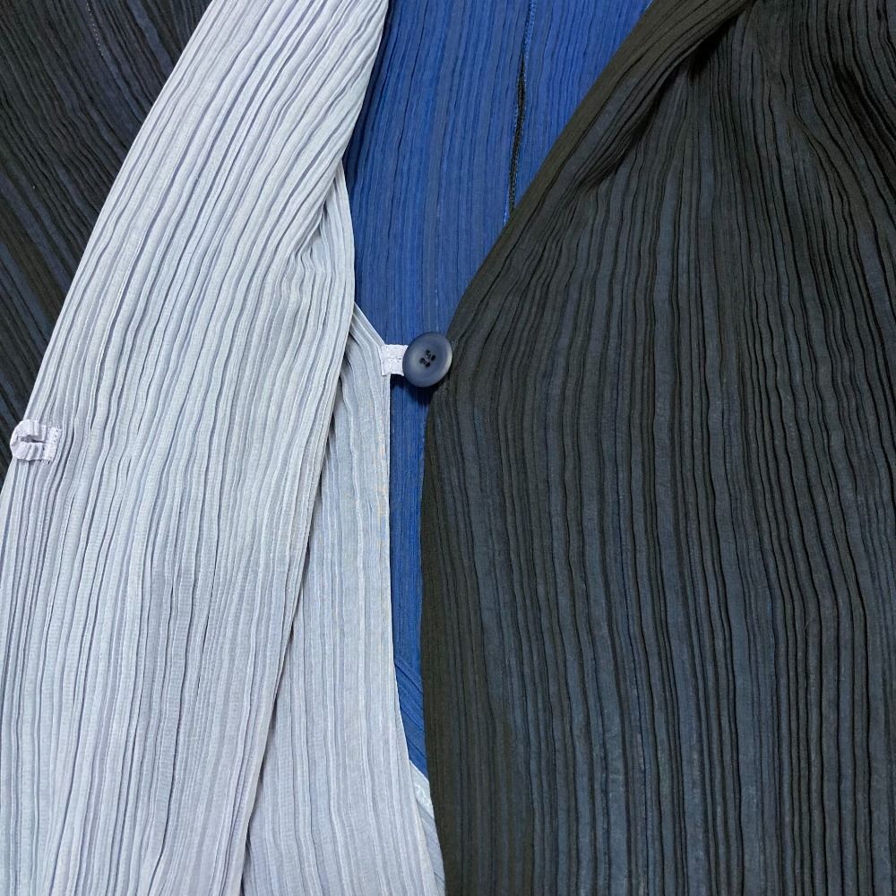 美品 ISSEY MIYAKE イッセイミヤケ ホワイトレーベル プリーツ ダブル