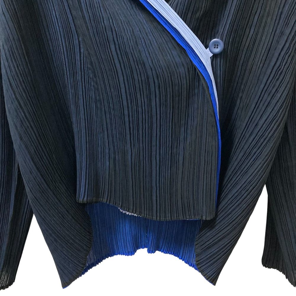 美品 ISSEY MIYAKE イッセイミヤケ ホワイトレーベル プリーツ ダブル