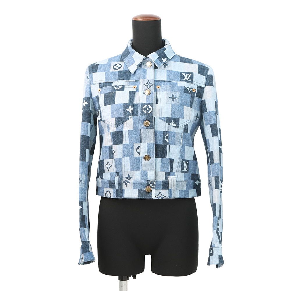 ルイヴィトン デニムジャケット モノグラム・デニム コットン