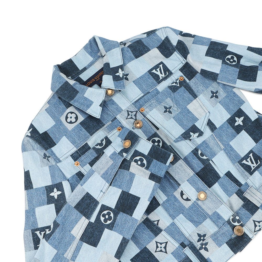 ルイヴィトン デニムジャケット モノグラム・デニム コットン