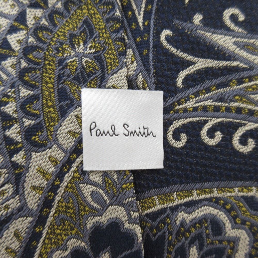 美品 Paul Smith ポールスミス ペイズリージャガード レギュラー