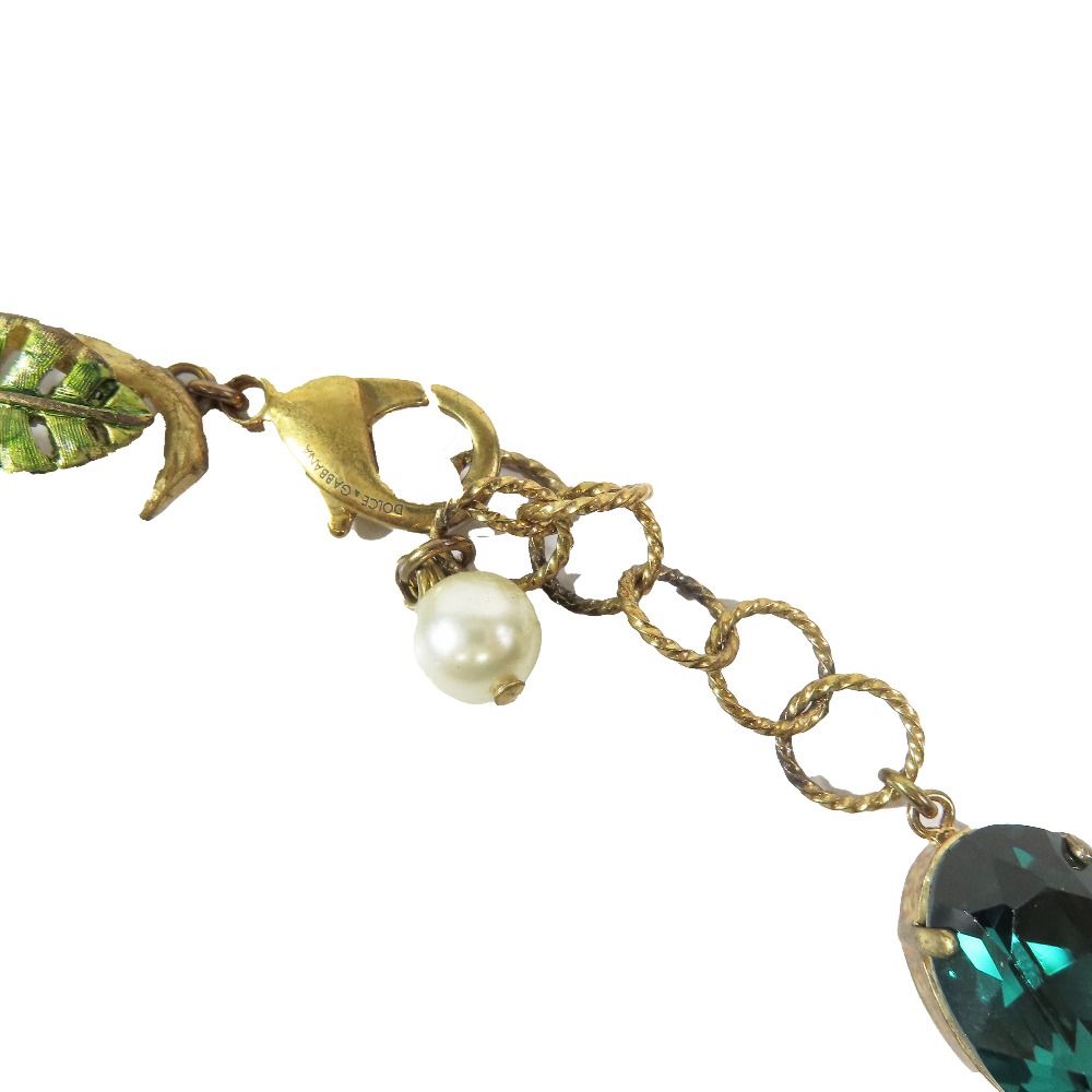 DOLCE&GABBANA 花モチーフ ネックレス DOLCE&GABBANA 良品 ドルチェアンドガッバーナ チェーンネックレス 花