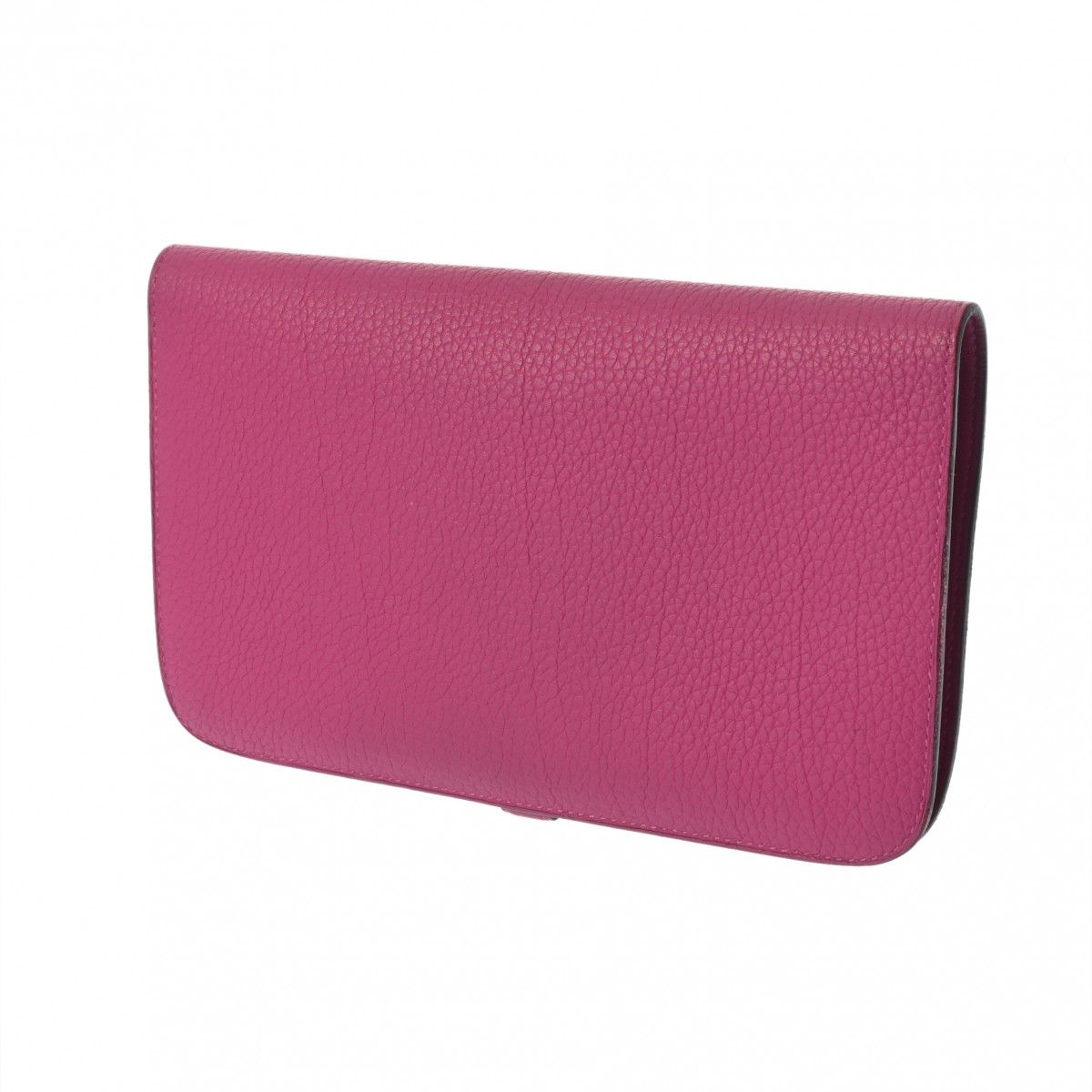 エルメス ドゴン GM ローズパープル C刻印 2018年頃 ユニセックス トゴ 長財布