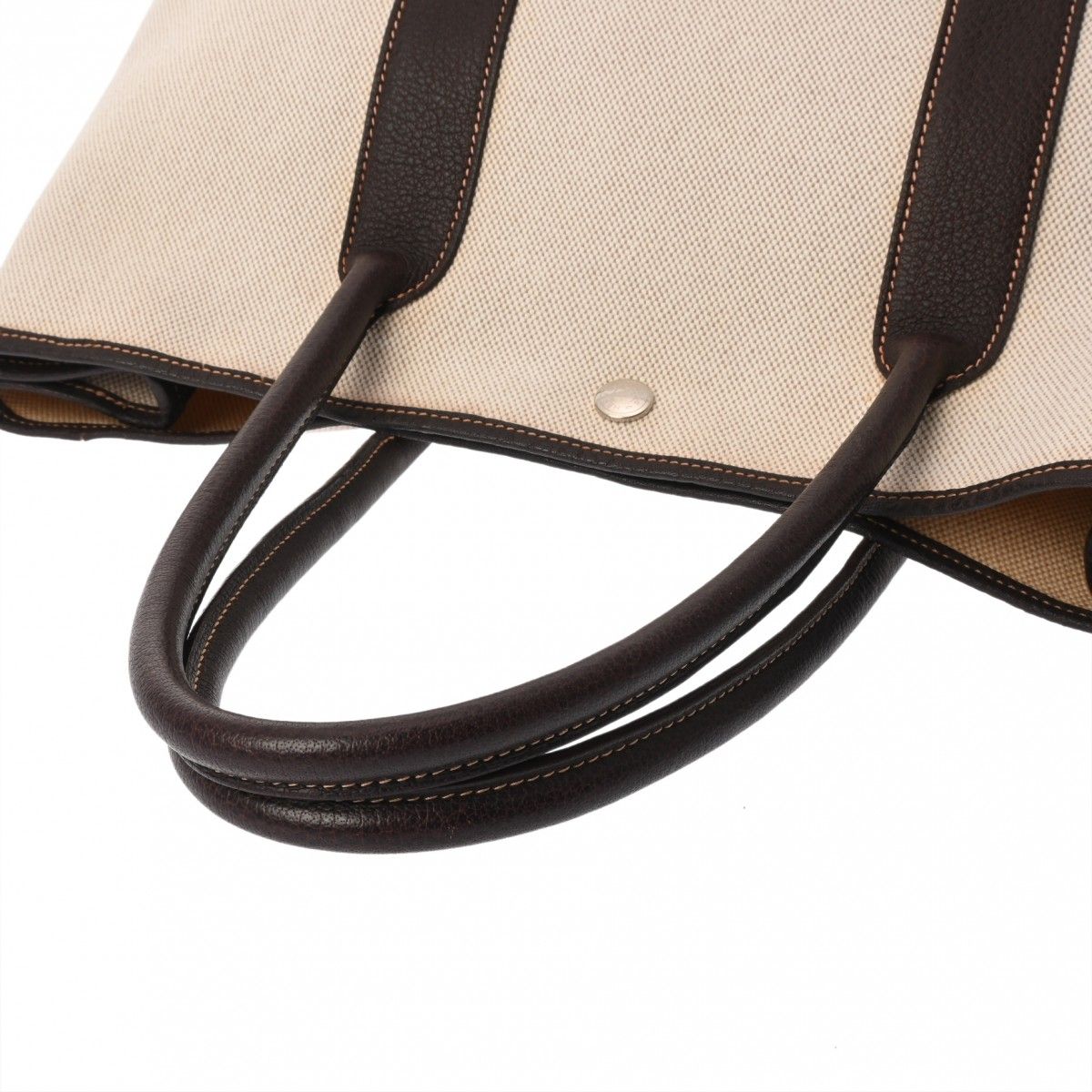 【超美品】エルメス ガーデンパーティPM トワルアッシュ マロン T刻印 超美品】エルメス ガーデンパーティPM トワルアッシュ マロン T刻印