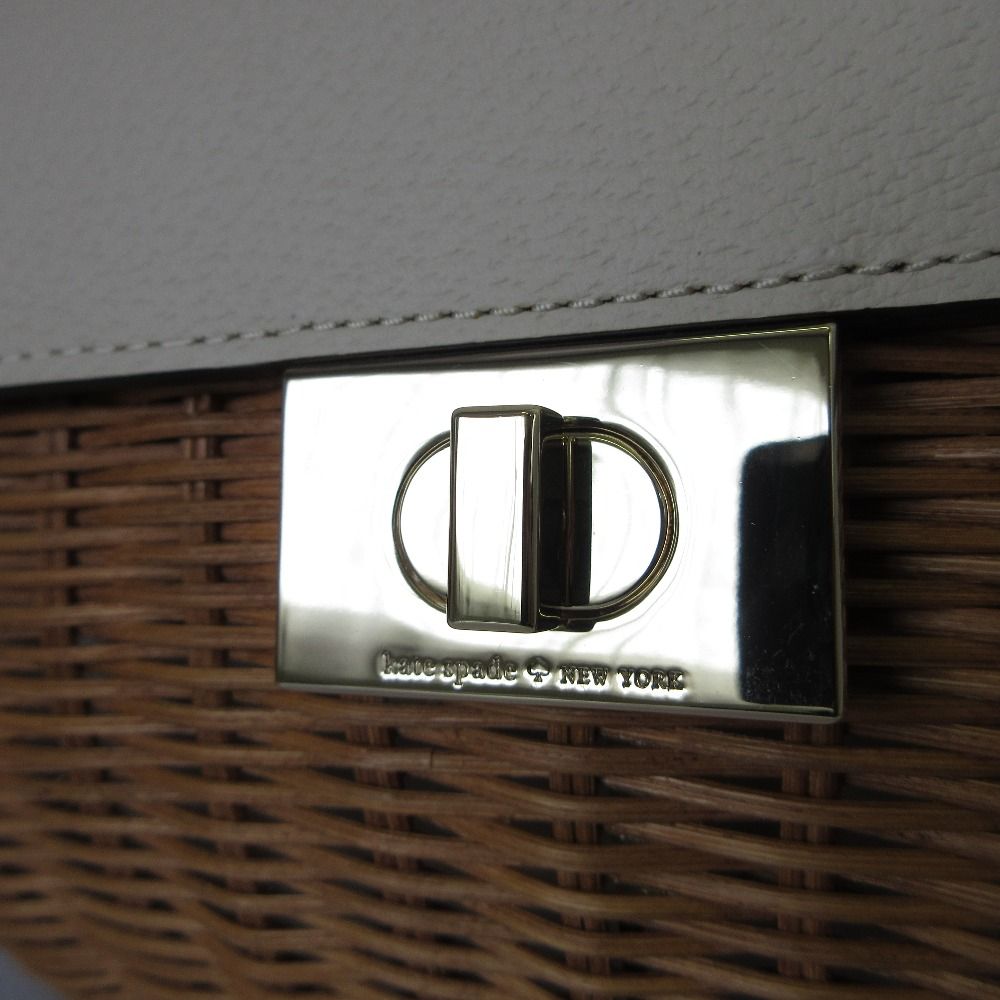  Kate Spade YORK ケイトスペード ニューヨーク バスケットバッグ ハンドバッグ ベージュ レディース 古着 かごバッグ バッグ