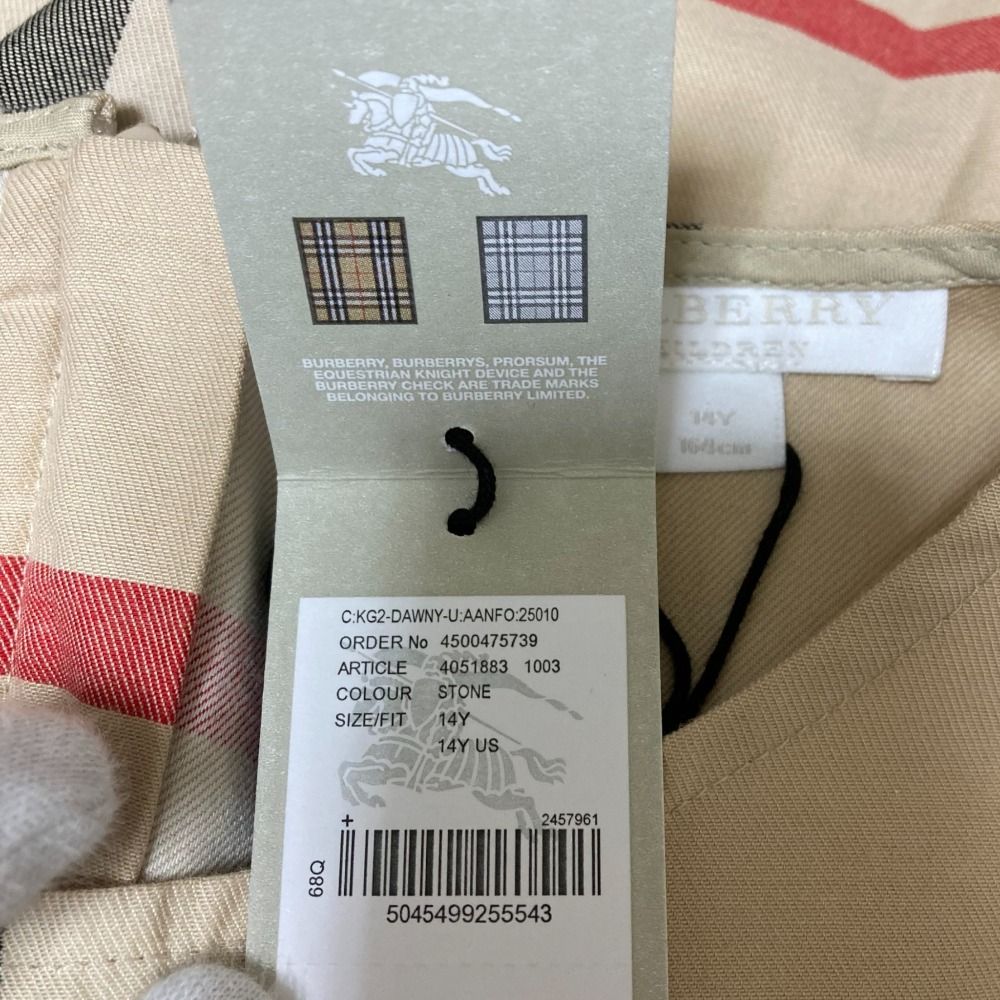 未使用 BURBERRY CHILDREN バーバリーチルドレン ノバチェック