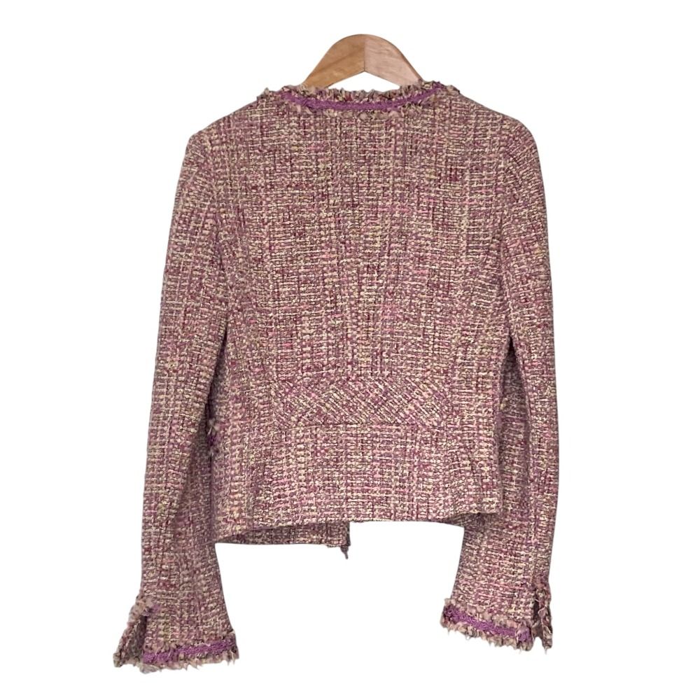 ツイードジャケット 7分袖 サイズ2／フランコフェラーロ ツイード