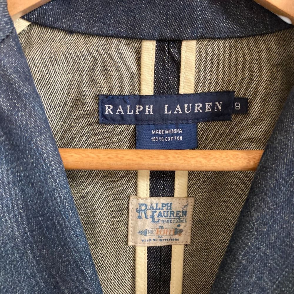美品 RALPH LAUREN ラルフローレン デニムテーラードジャケット サイズ