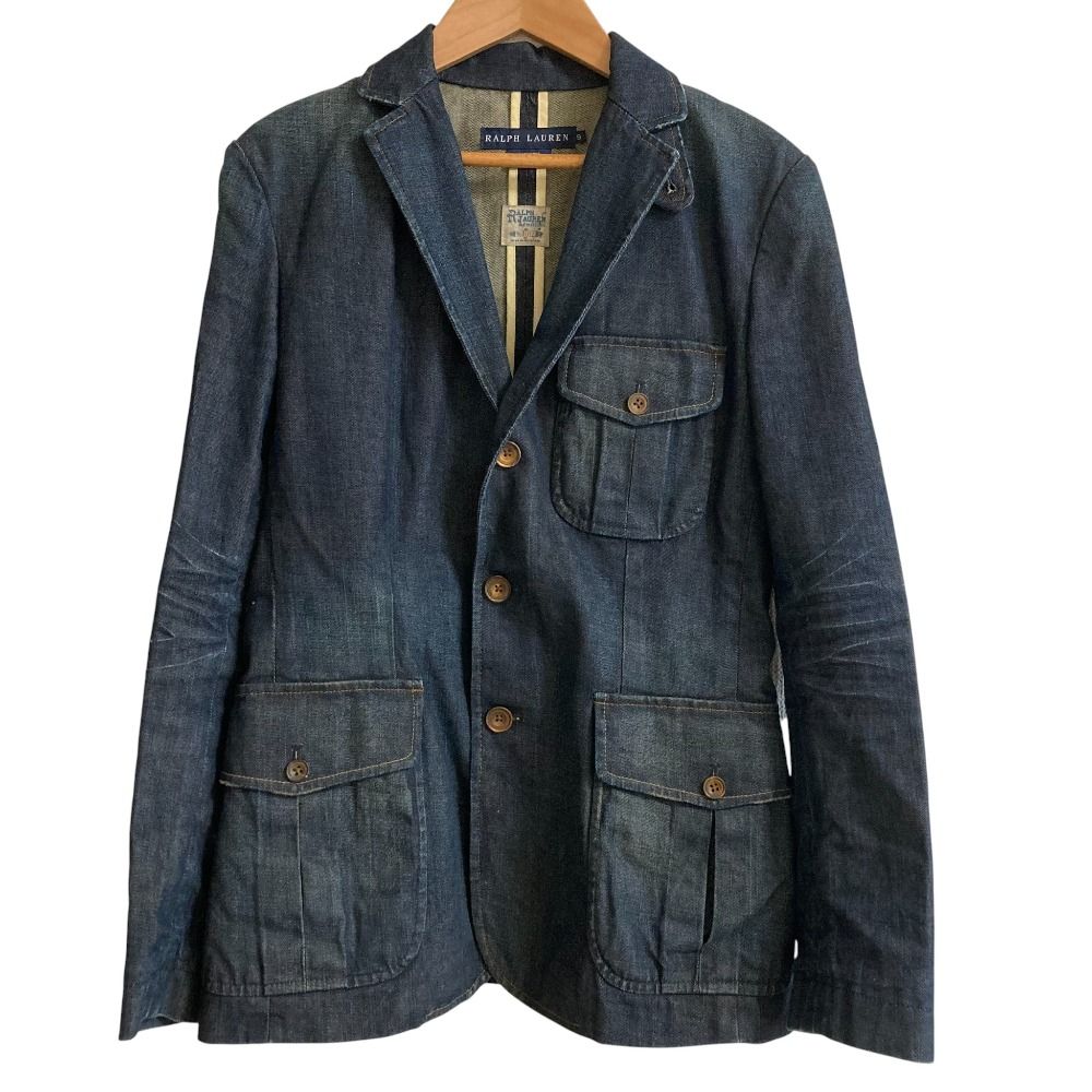 美品 RALPH LAUREN ラルフローレン デニムテーラードジャケット サイズ