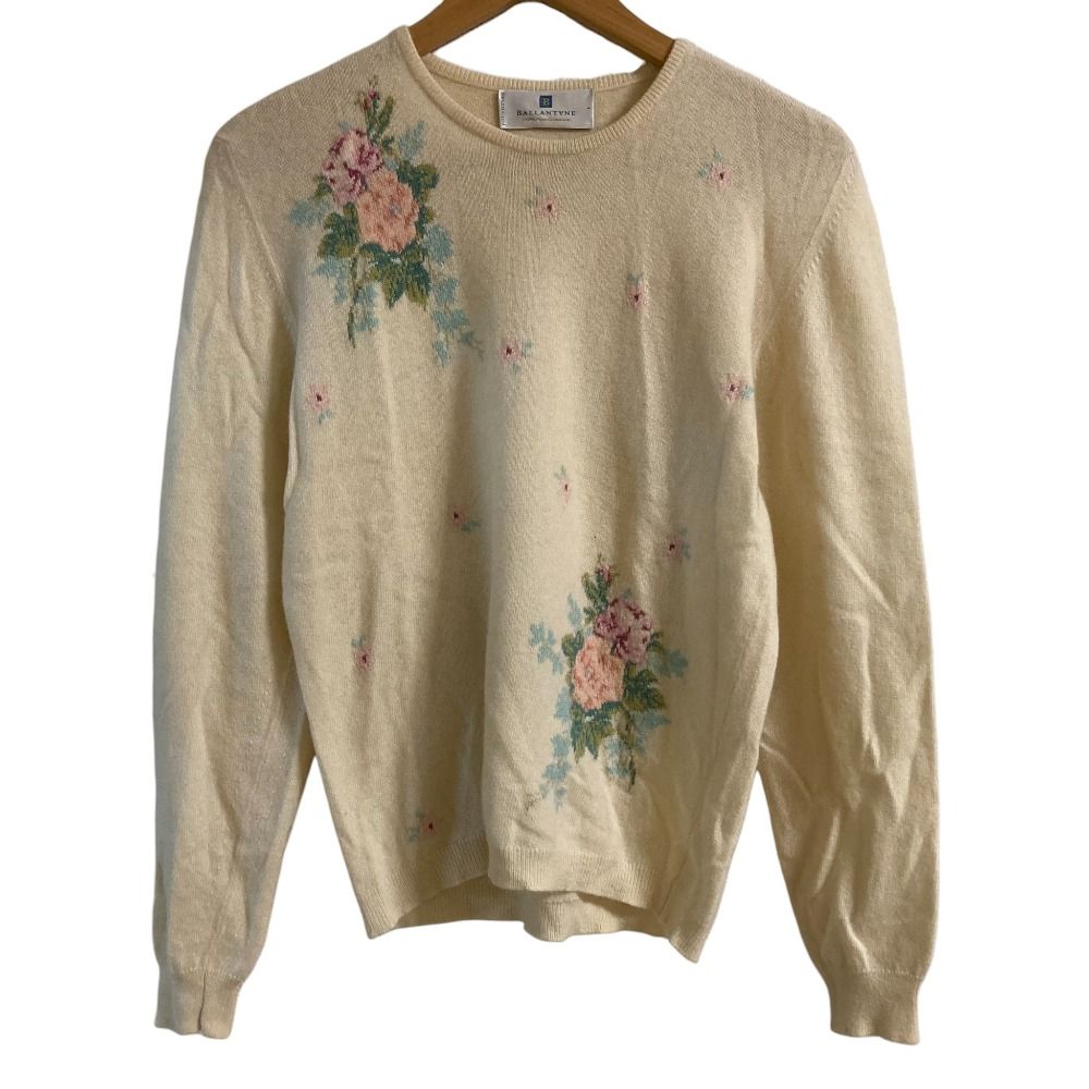 英国製 vintage Ballantyne バランタイン カシミヤ 花柄ニット BALLANTYNE CASHMERE バランタイン カシミヤ 花柄 ニット - メルカリ