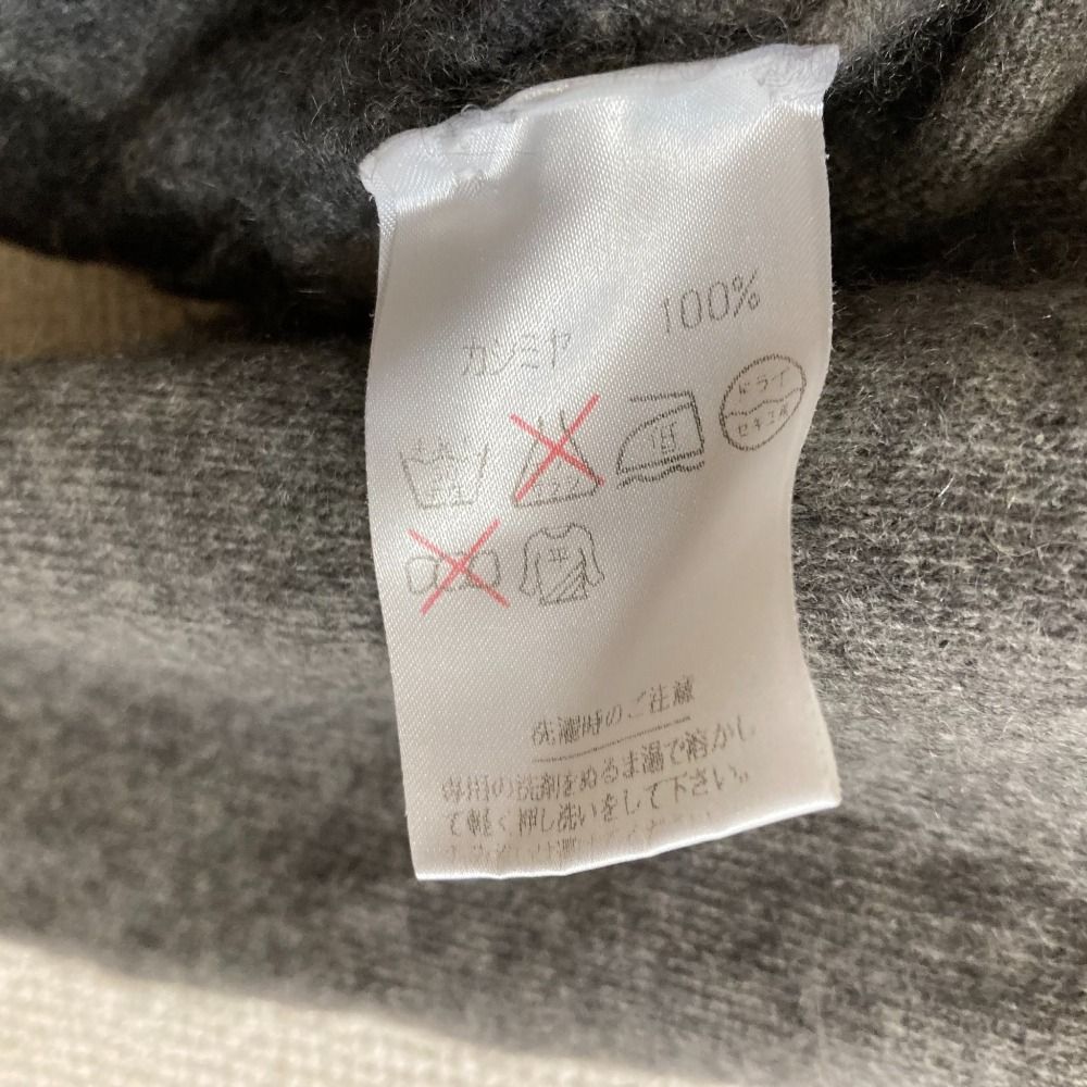 美品 Ballantyne バランタイン アーガイル フラワー柄 カシミア100