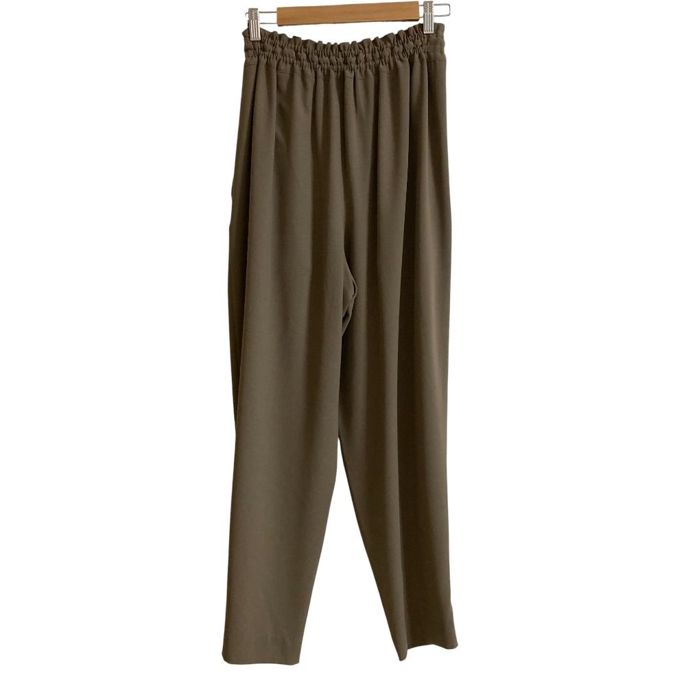 23 SS ENFOLD エンフォルド FULL ELASTIC フルエラスティックパンツ サイズ38 モカ レディース 古着
