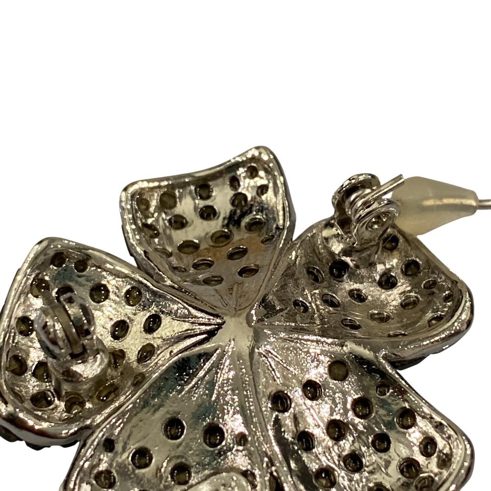 美品 FOXEY フォクシー Fleur フラワーモチーフ ラインストーン