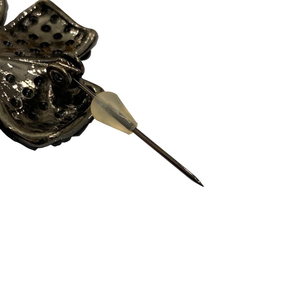 美品 FOXEY フォクシー Fleur フラワーモチーフ ラインストーン