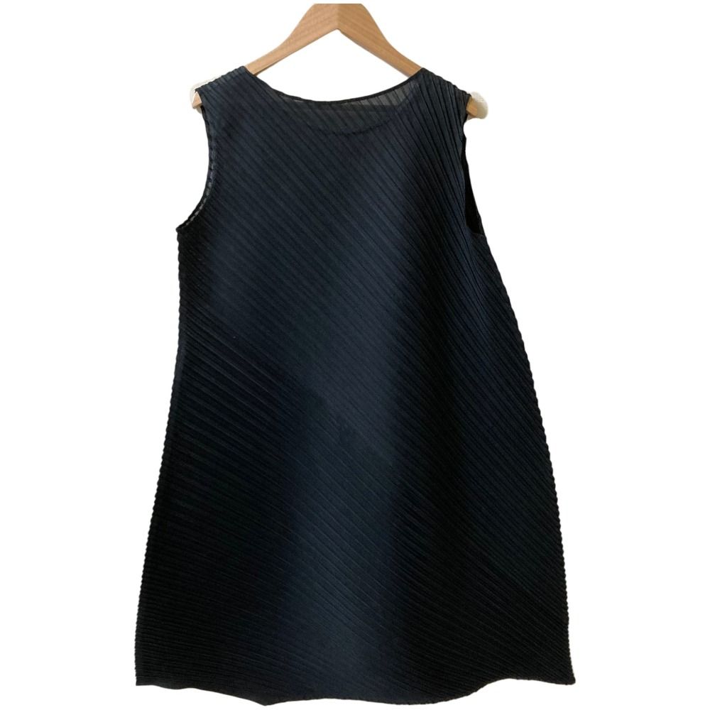 PLEATS PLEASE ノースリーブ　チュニック 3 バウンス　ワンピース 美品 PLEATS PLEASE ISSEY MIYAKE プリーツプリーズ バウンス