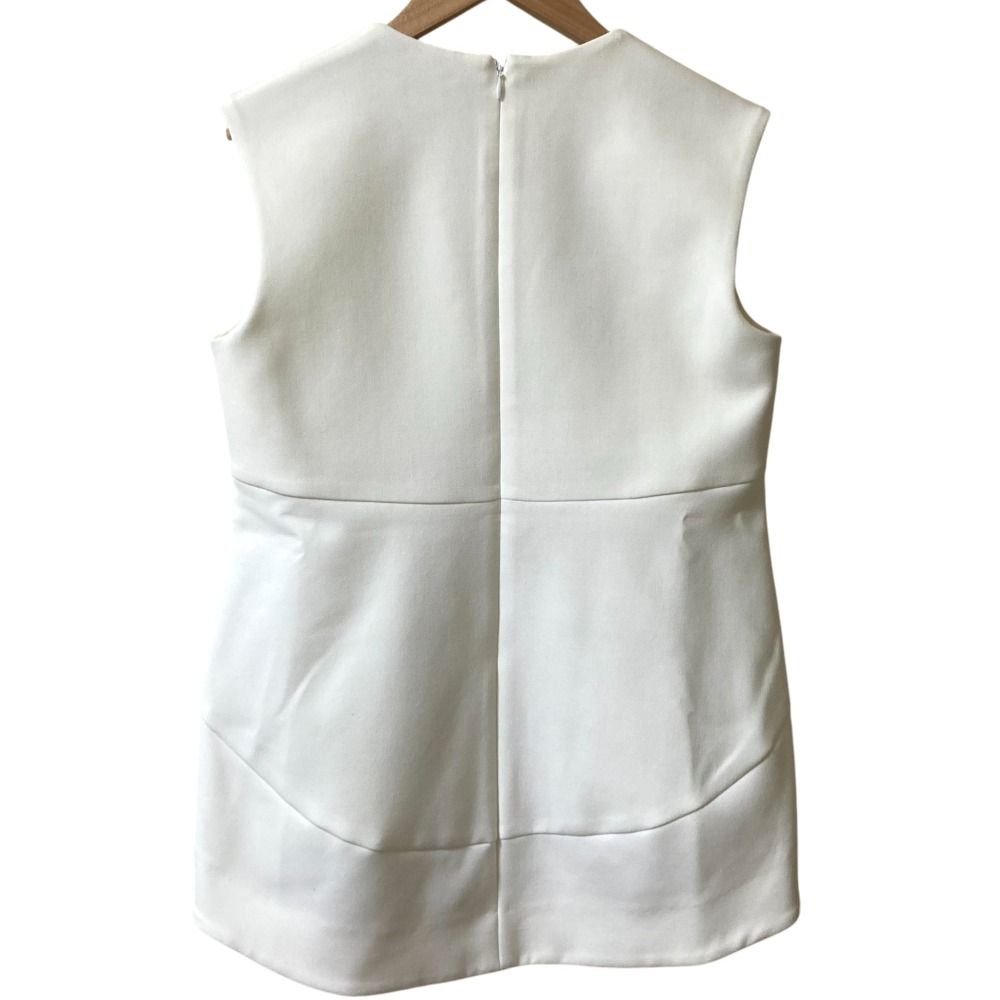 YOKO CHAN ヨーコチャン パールデザイン ノースリーブ カットソー YCB-221-263 サイズ38 ホワイト レディース 古着