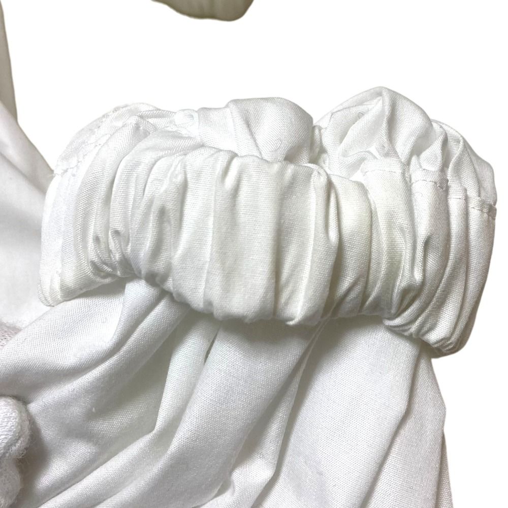 良品 yori ヨリ ボリュームギャザー ブラウス Fサイズ ホワイト