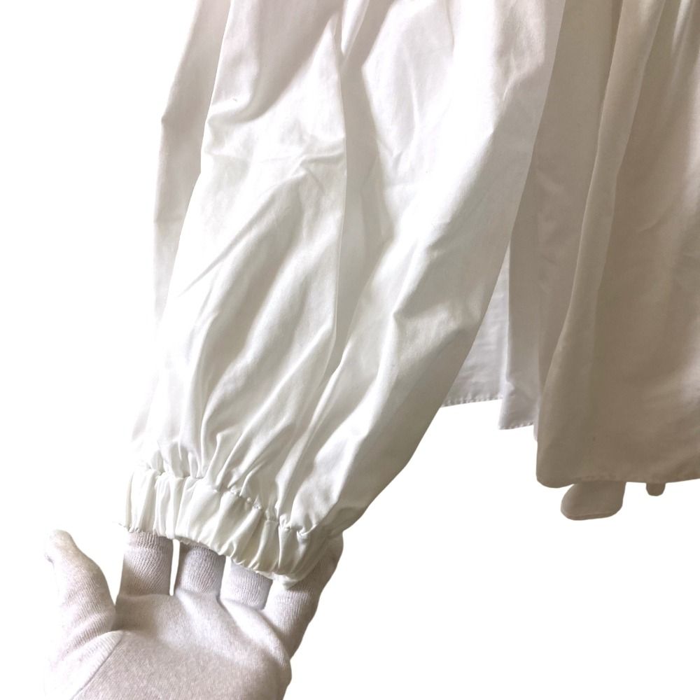 良品 yori ヨリ ボリュームギャザー ブラウス Fサイズ ホワイト