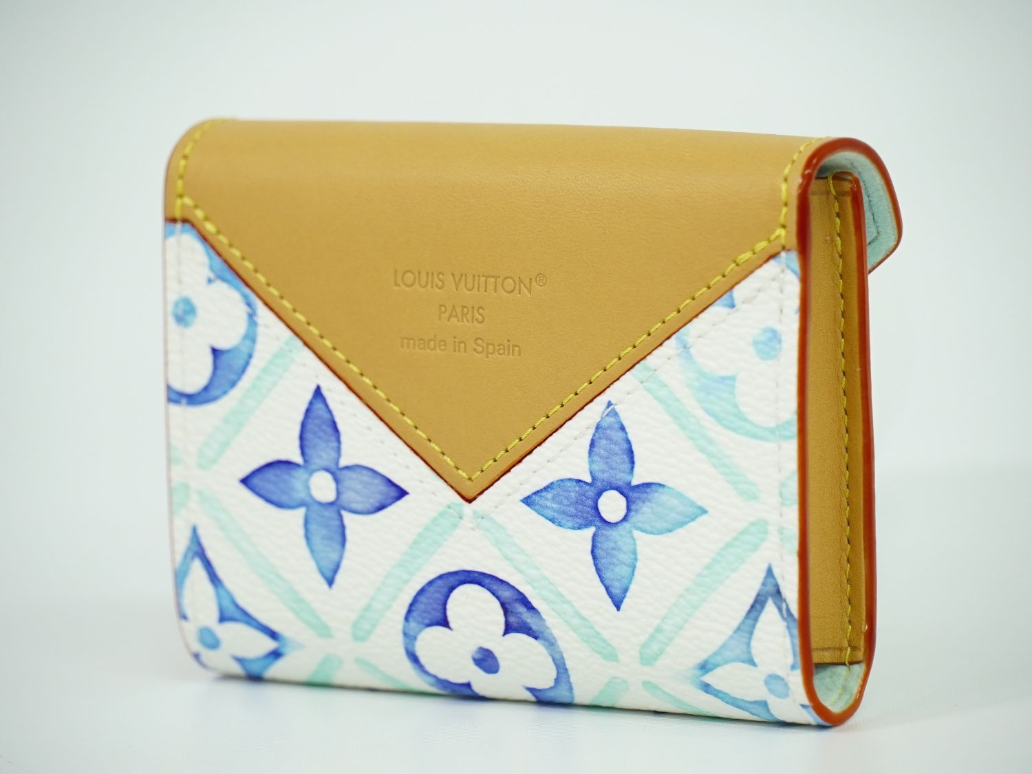 ルイヴィトン LOUIS VUITTON LV バイ ザ プール モノグラム タイル トランプケース ポーチ ラグーン ブルー ホワイト GI 1100 ビトン 雑貨小物 フォロー割