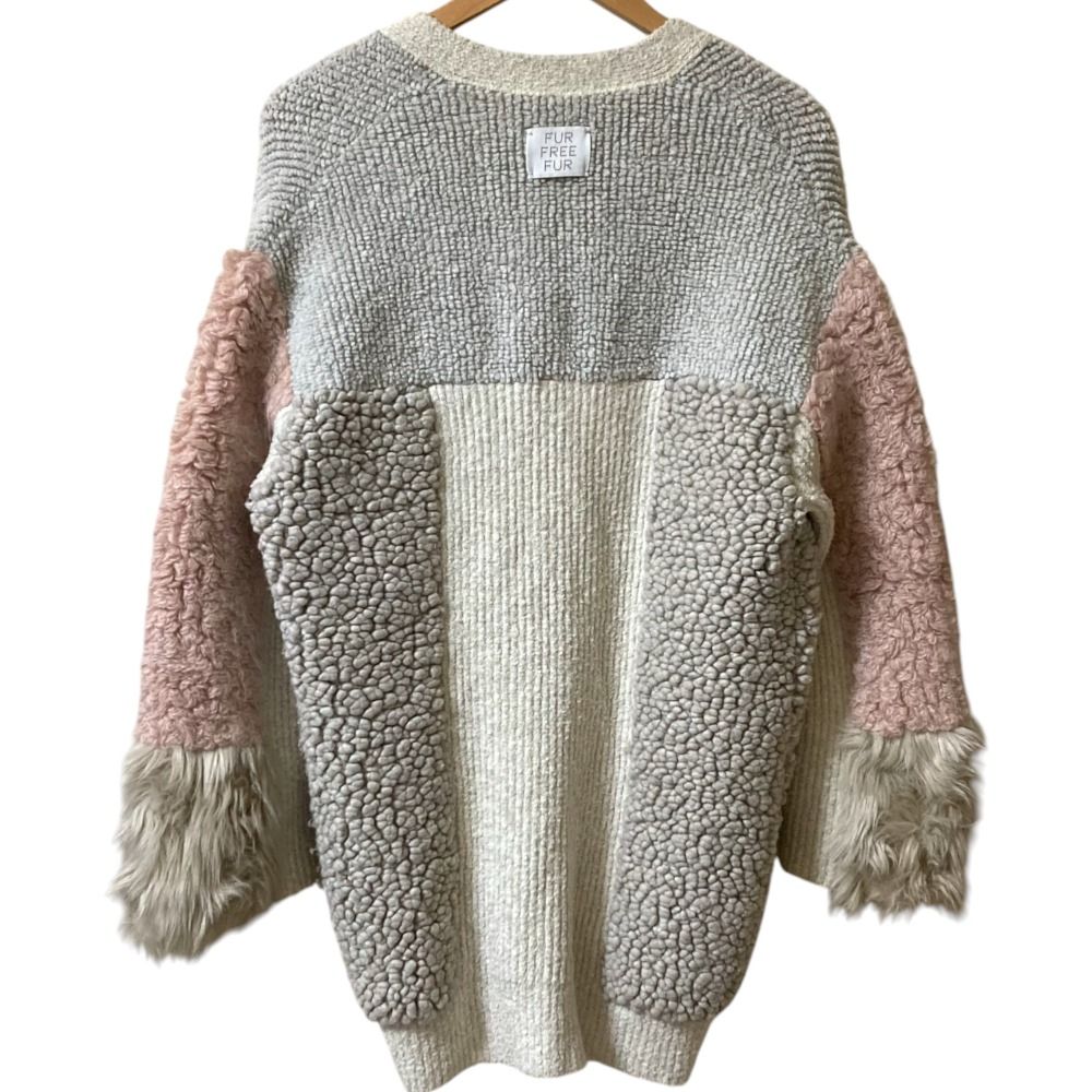 極美品 ステラマッカートニー ファー ウール ニットカーディガン 良品 STELLA McCARTNEY ステラマッカートニー FUR FREE FUR ニット