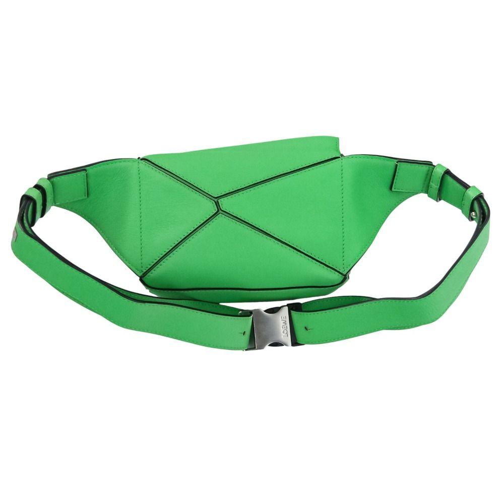 LOEWE ロエベ PUZZLE MINI BUMBAG パズルエッジ バムバッグ ミニ ウエストバッグ ボディバッグ アップルグリーン レディース 古着