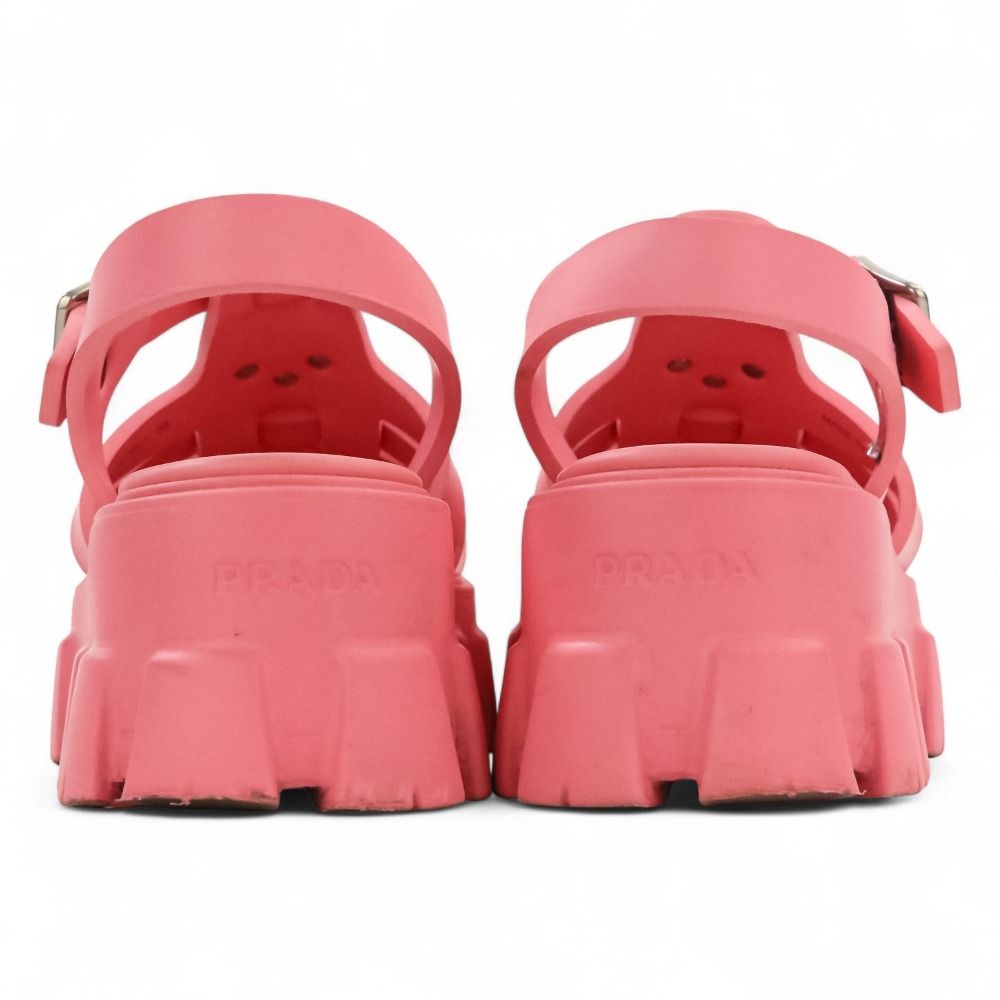 美品 PRADA プラダ モノリス トライアングルロゴプレート