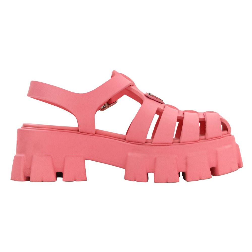 美品 PRADA プラダ モノリス トライアングルロゴプレート