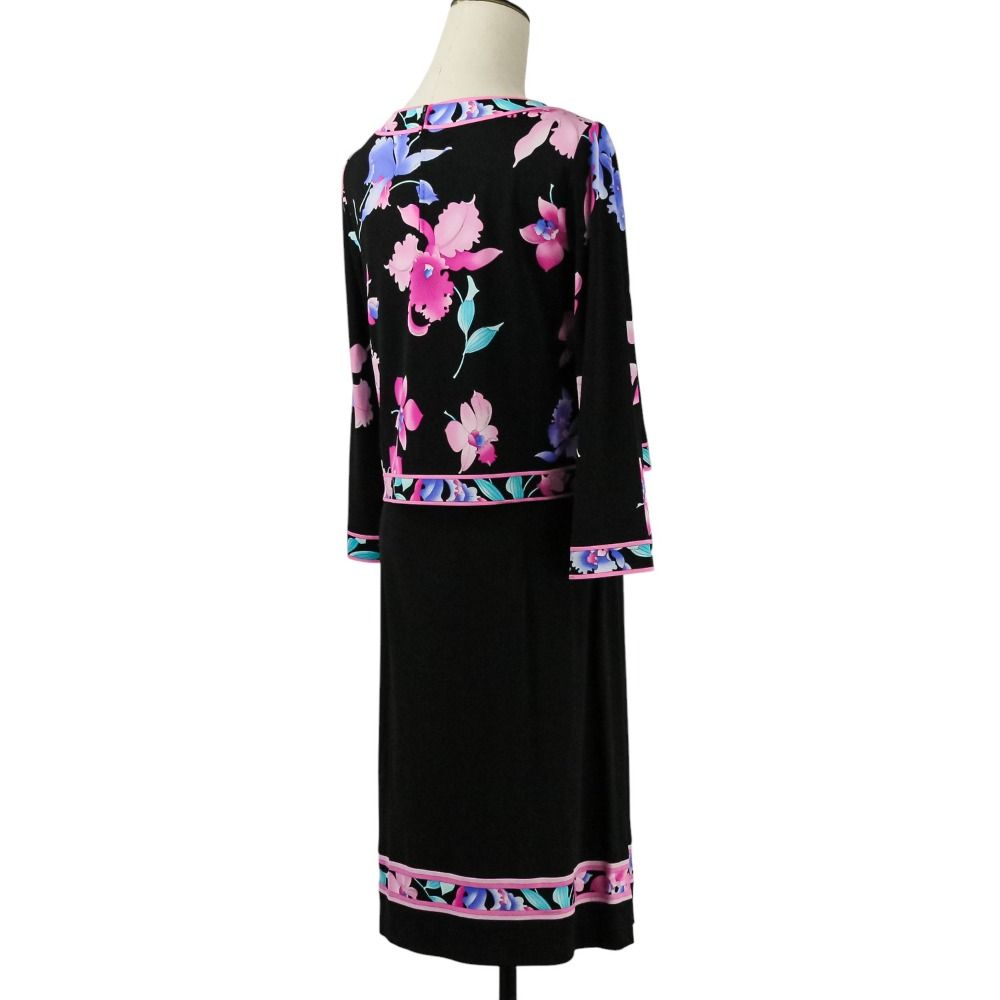 プリント レイヤードワンピース