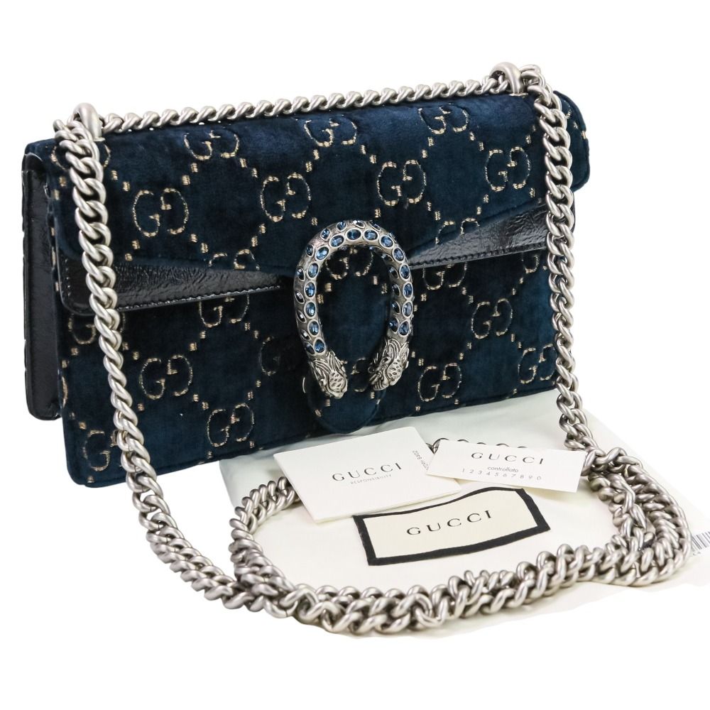 新品同様 GUCCI グッチ GGベルベット Dionysus ディオニュソス