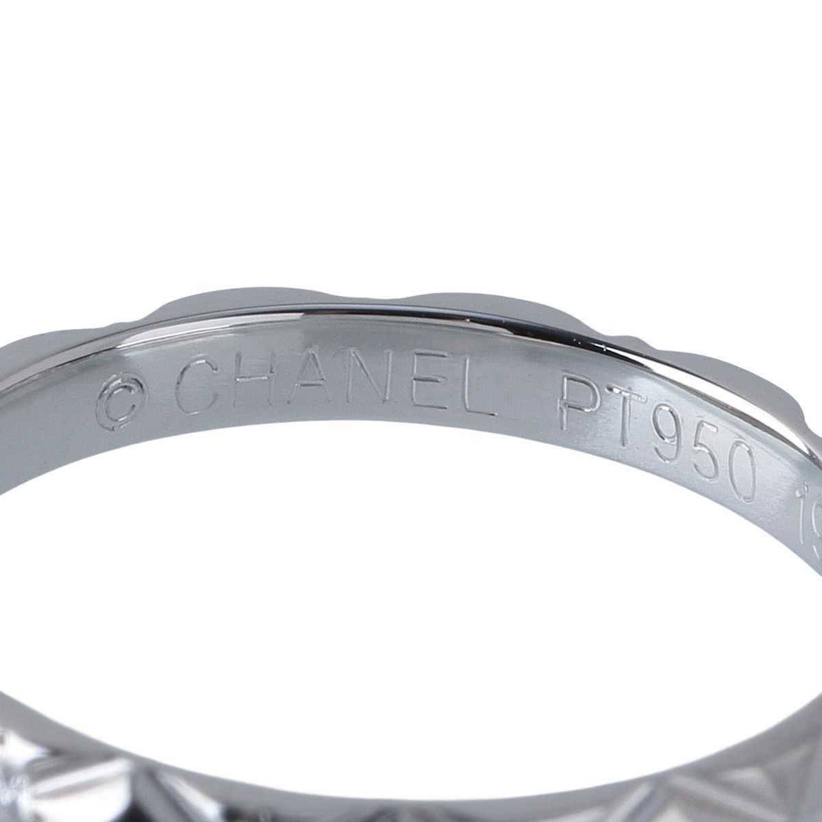 シャネル マトラッセ ダイヤ リング スモール #47 3PD PT950 J2821型