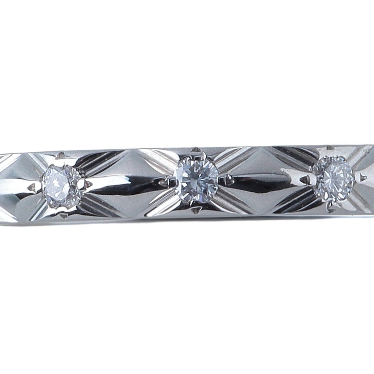 シャネル マトラッセ ダイヤ リング スモール #47 3PD PT950 J2821型