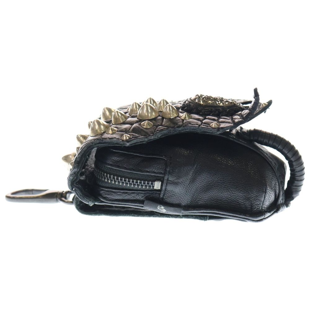 KMRii (ケムリ) レザースタッズ ウエストポーチ ブラック - メルカリ