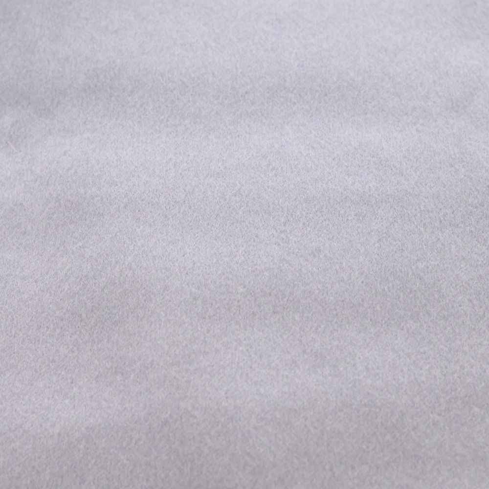 HERMES エルメス パンチングHロゴ フリンジ付カシミヤマフラー ブルー