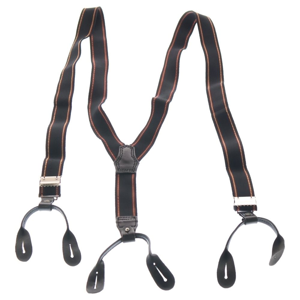 yohji yamamoto ヨウジヤマモトプールオム サスペンダー　25mm Yohji Yamamoto POUR HOMME (ヨウジヤマモト プールオム) レザー