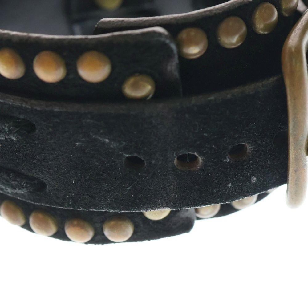 NUMBER (N)INE (ナンバーナイン) スタッズ バックル ベルト レザー