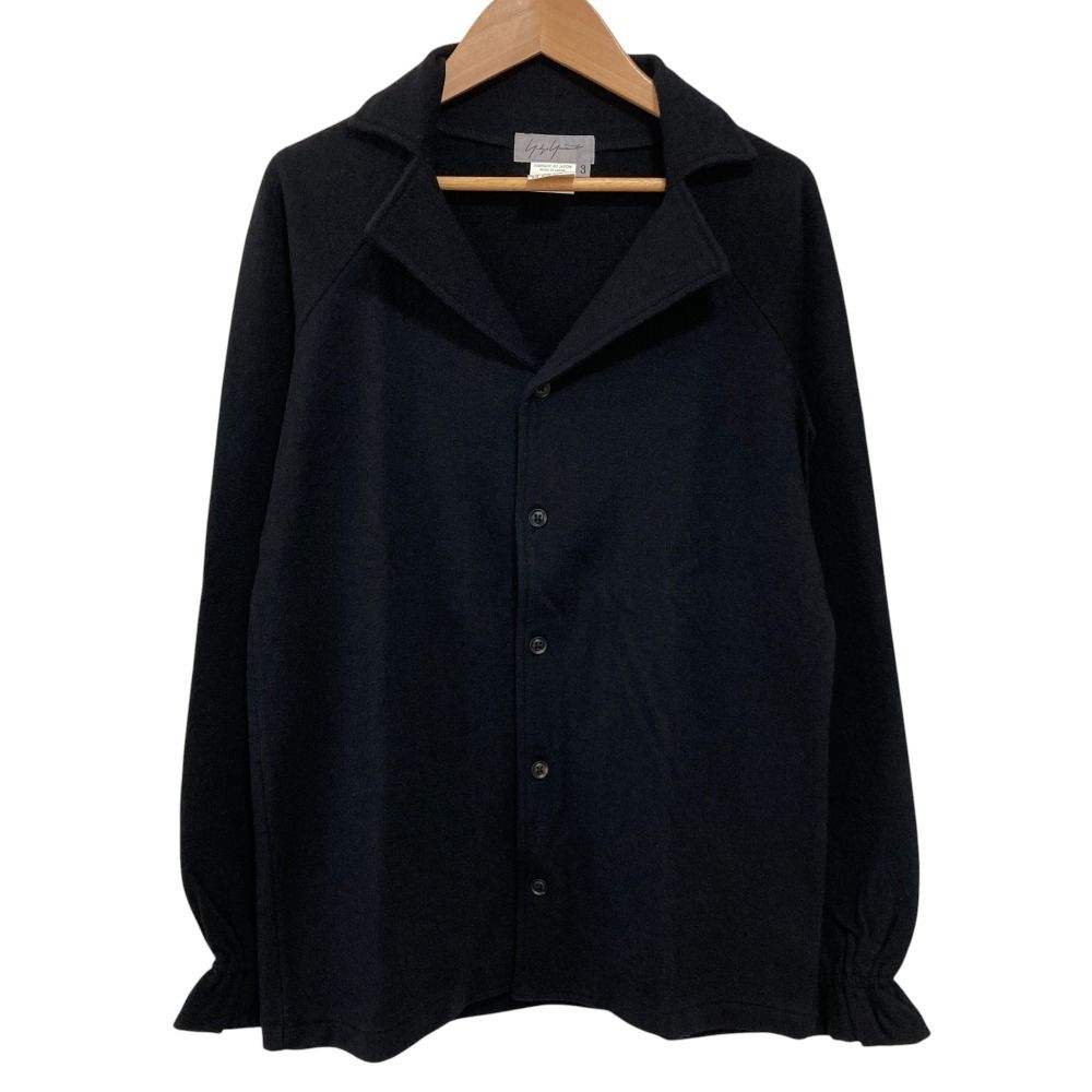 美品 Yohji Yamamoto ヨウジヤマモト オープンカラー ウールシャツ