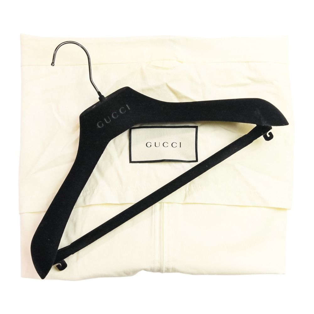  GUCCI グッチ ダブルGバックル カディシルクウール ロングベスト ワンピース 609245 サイズ36 アイボリー レディース 古着 ベスト ジレ ベスト ジレ ビスチェ