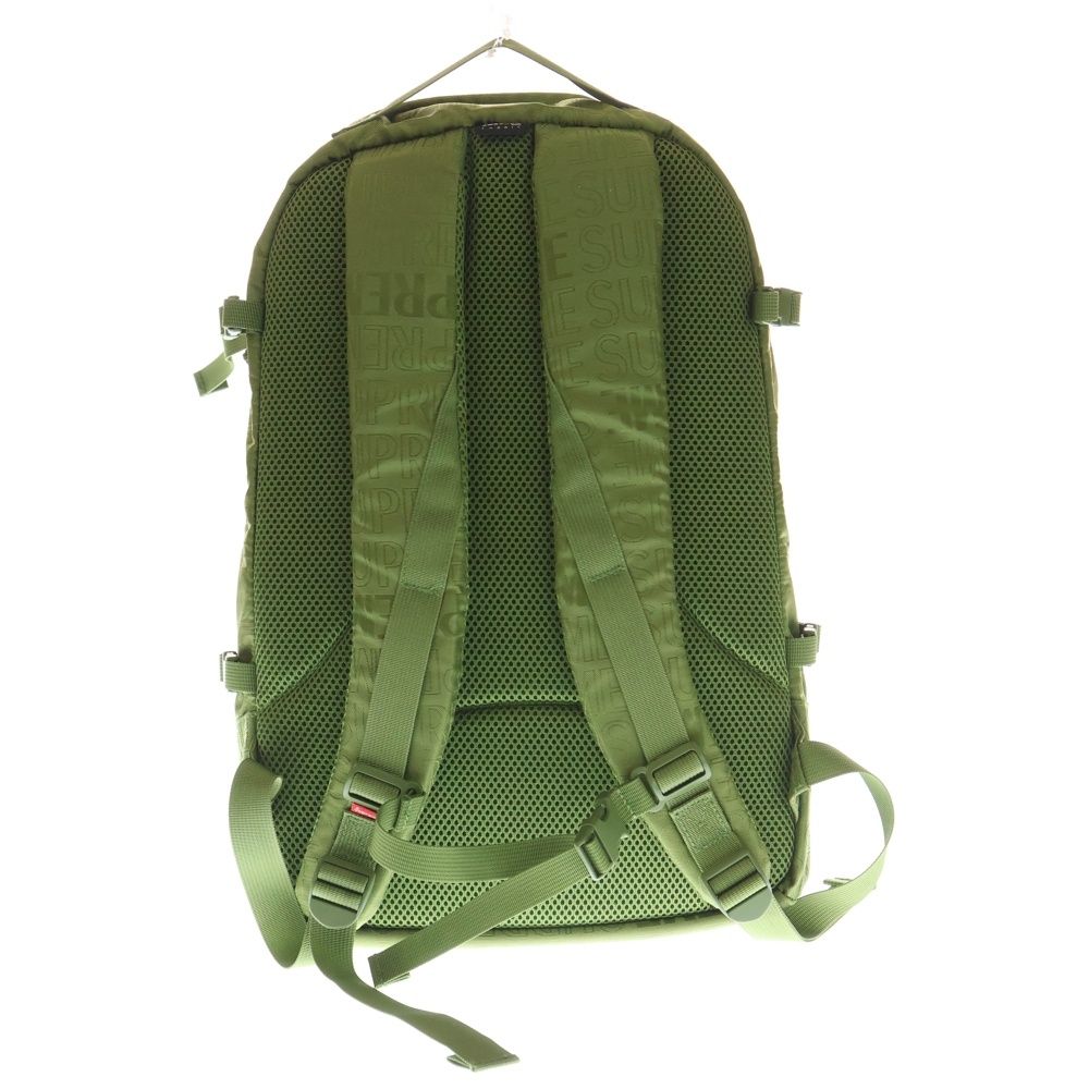SUPREME (シュプリーム) 19SS Backpack Olive 総柄ロゴバックパック